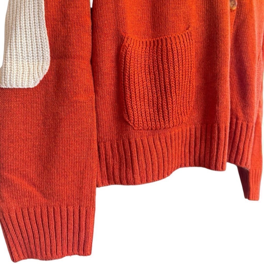 Orange/Red Long Sleeve V Neck Button Down Cardigan 2XL/3XL NWT - Heimish - Picture 13 of 15